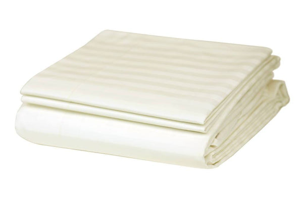 Cream Stripes Organic Cotton Bedding