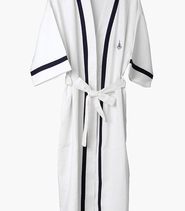 Mini Anchor Waffle Robe for Men