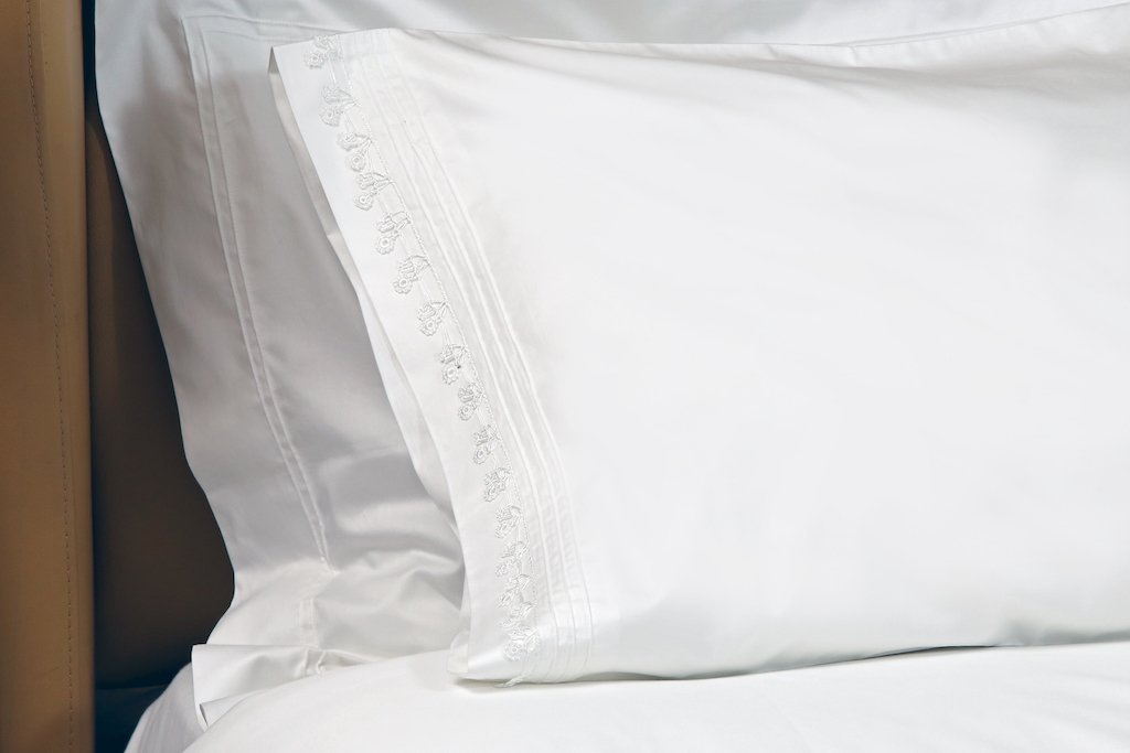 Snow White Petite Handmade Lace Duvet Cover Set
