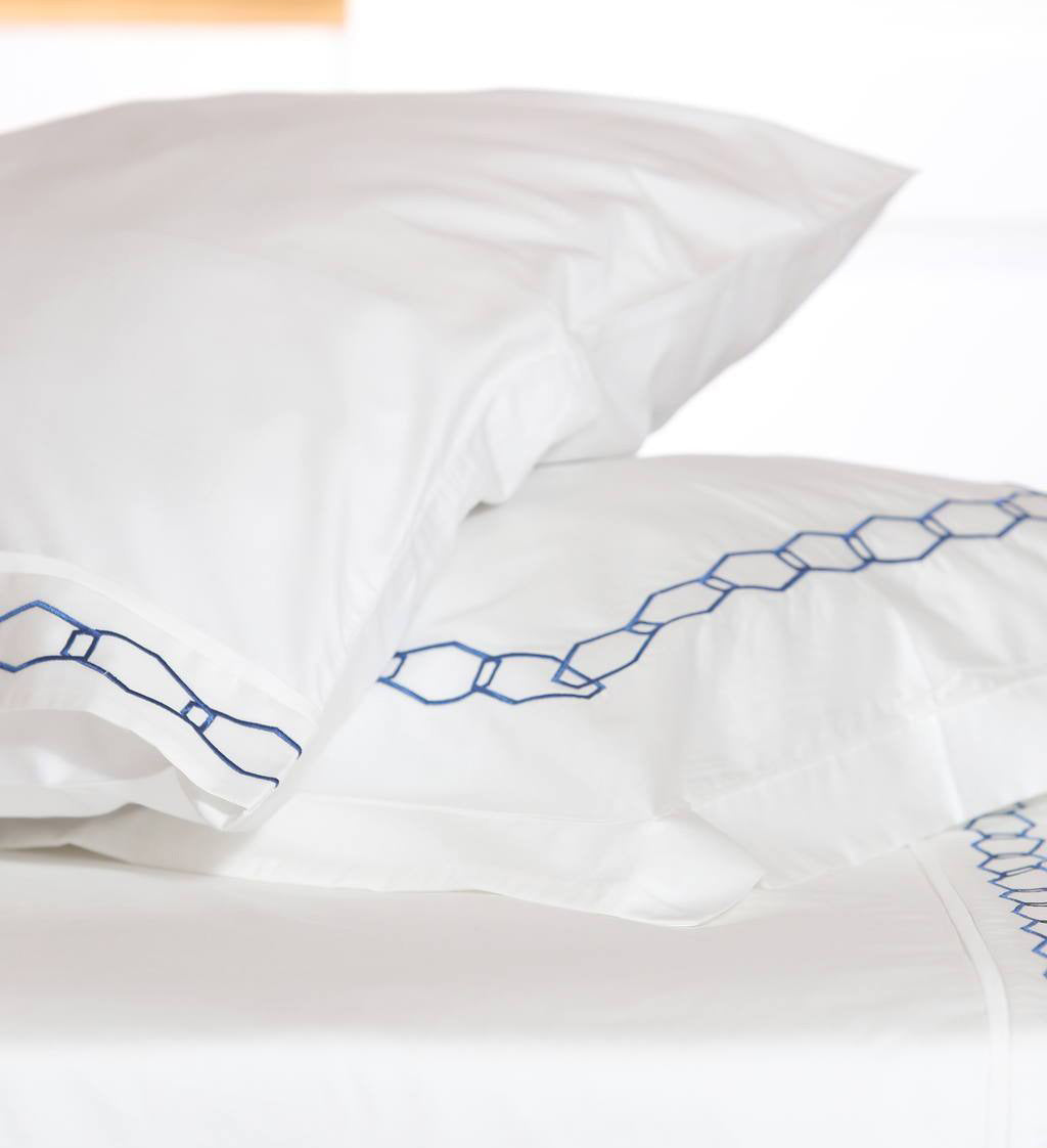 Angular Mania Navy Organic Cotton Sheet Set