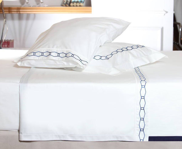 Angular Mania Navy Organic Cotton Sheet Set
