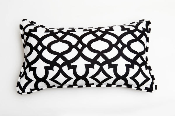 black ata cushion