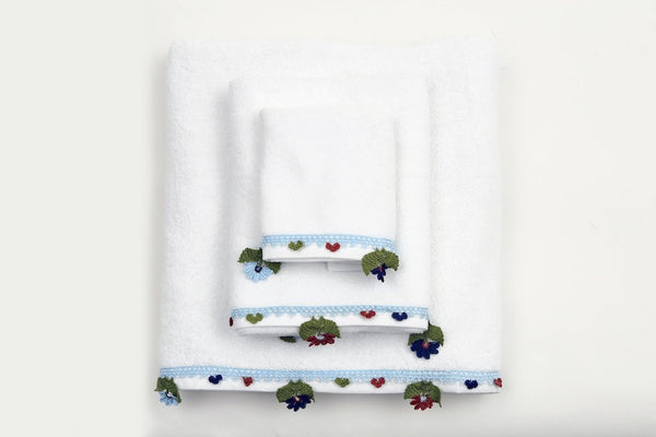 blue joy organic cotton towel