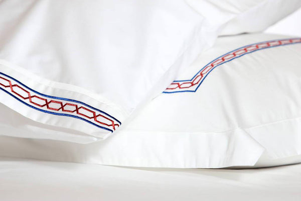 Chained Mania Red Organic Cotton Sheet Set