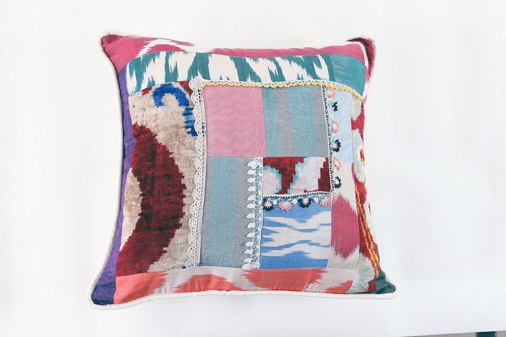 Ikat Patchwork Pillow
