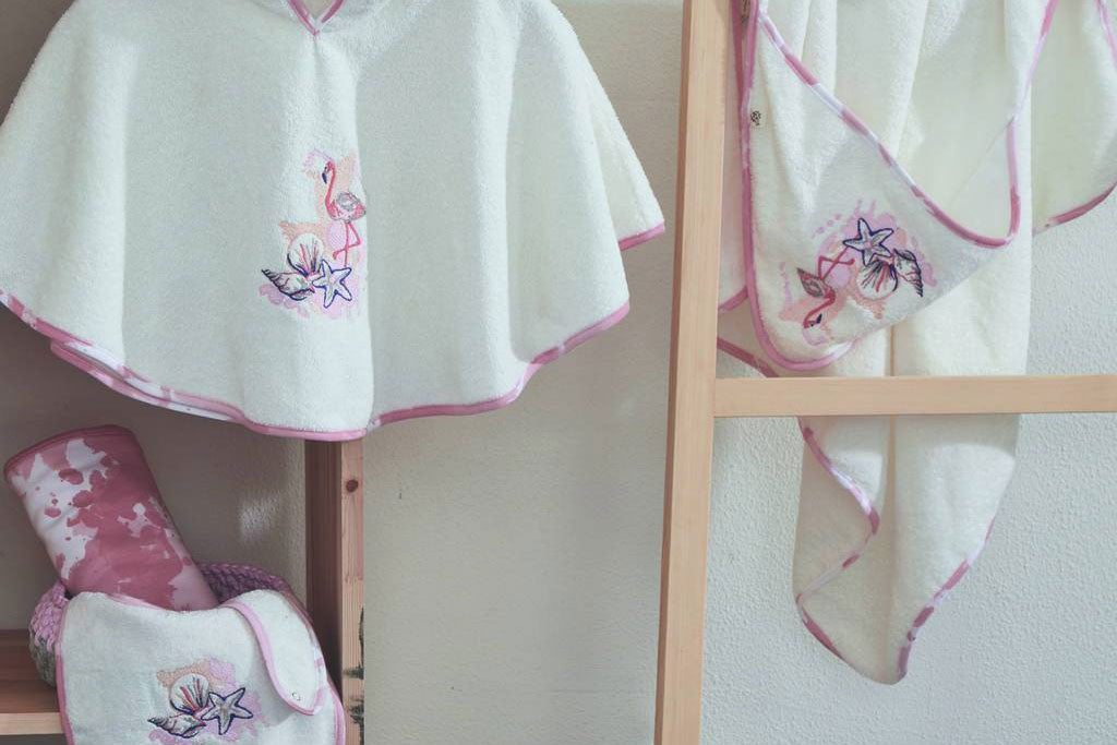 Flamingo Poncho Towel Set