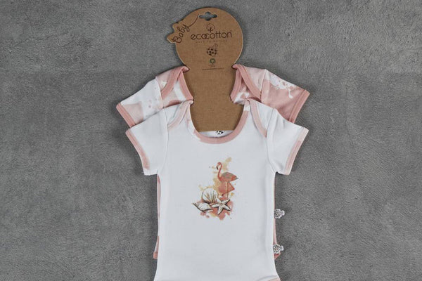 Flamingo Short Sleeved Bodysuit Set