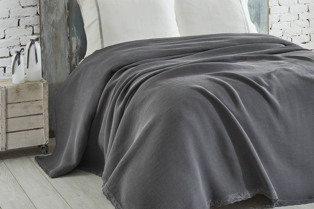 Grey Joy Organic Cotton Bed Cover