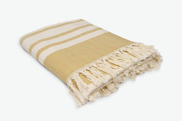herringbone with stripes bed cover