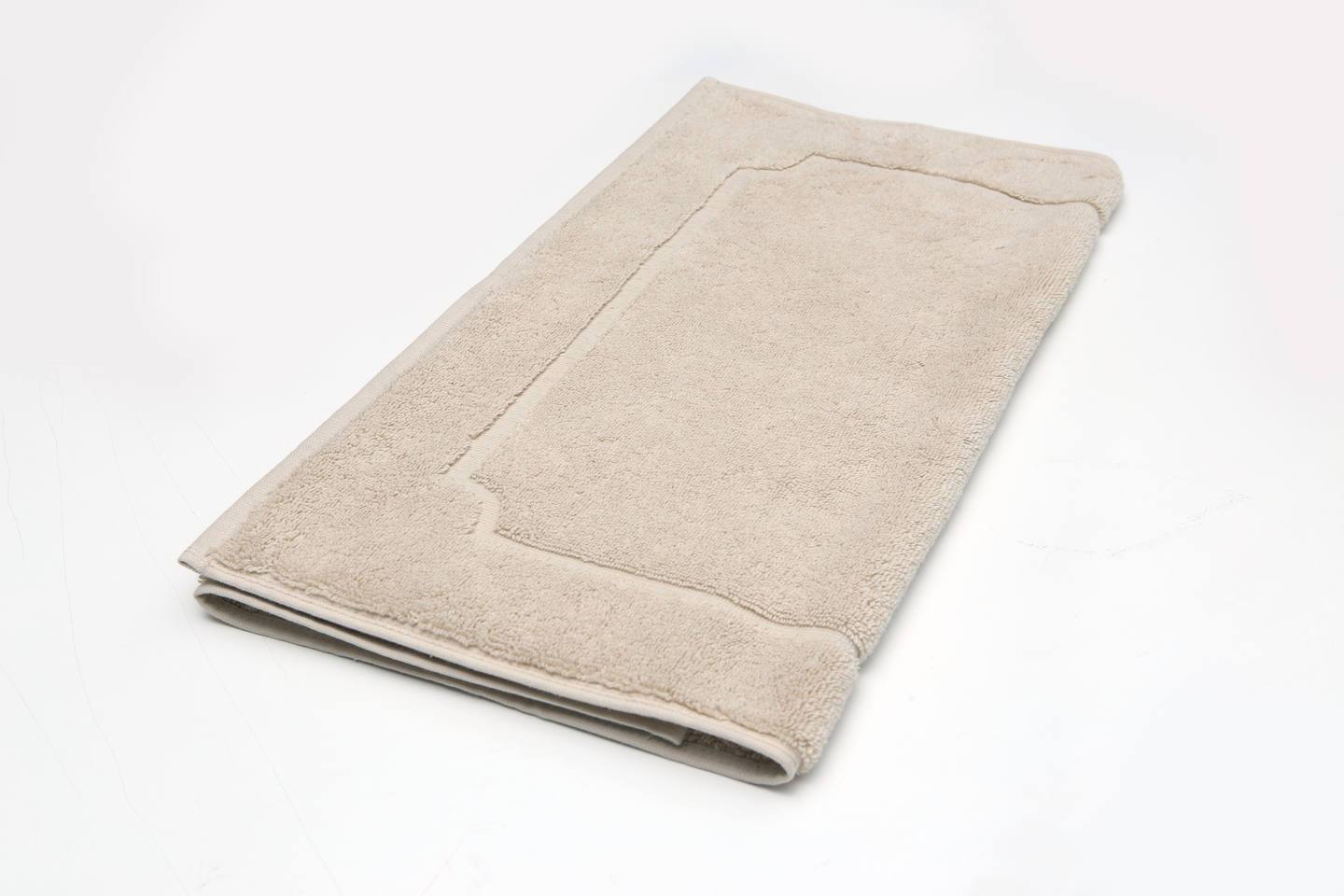 Mania organic cotton bath mat beige