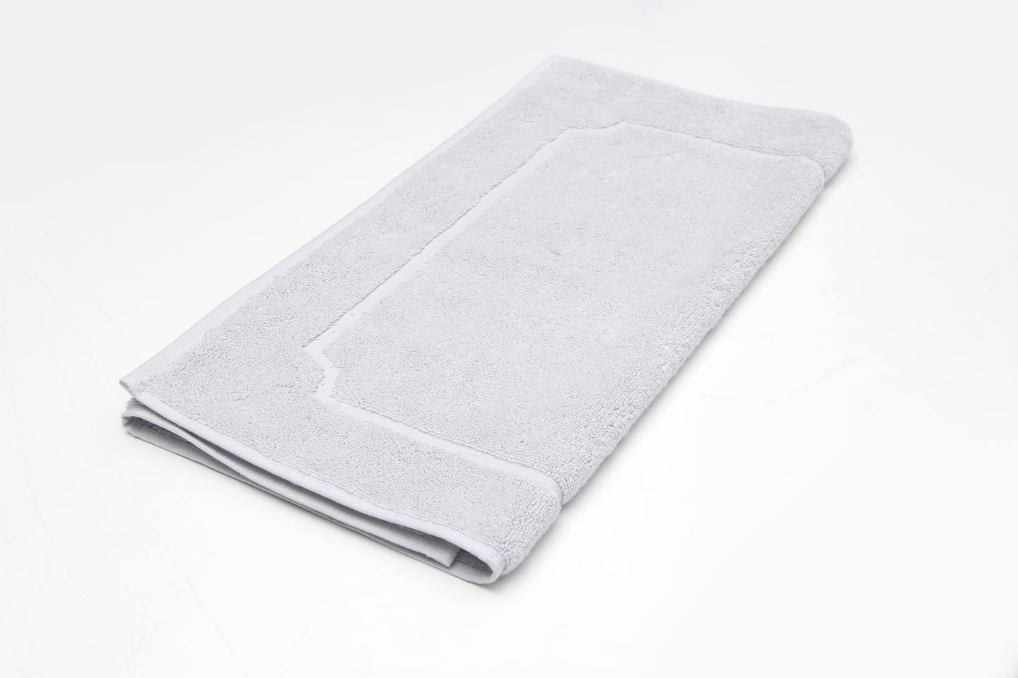 mania organic cotton bath mat grey