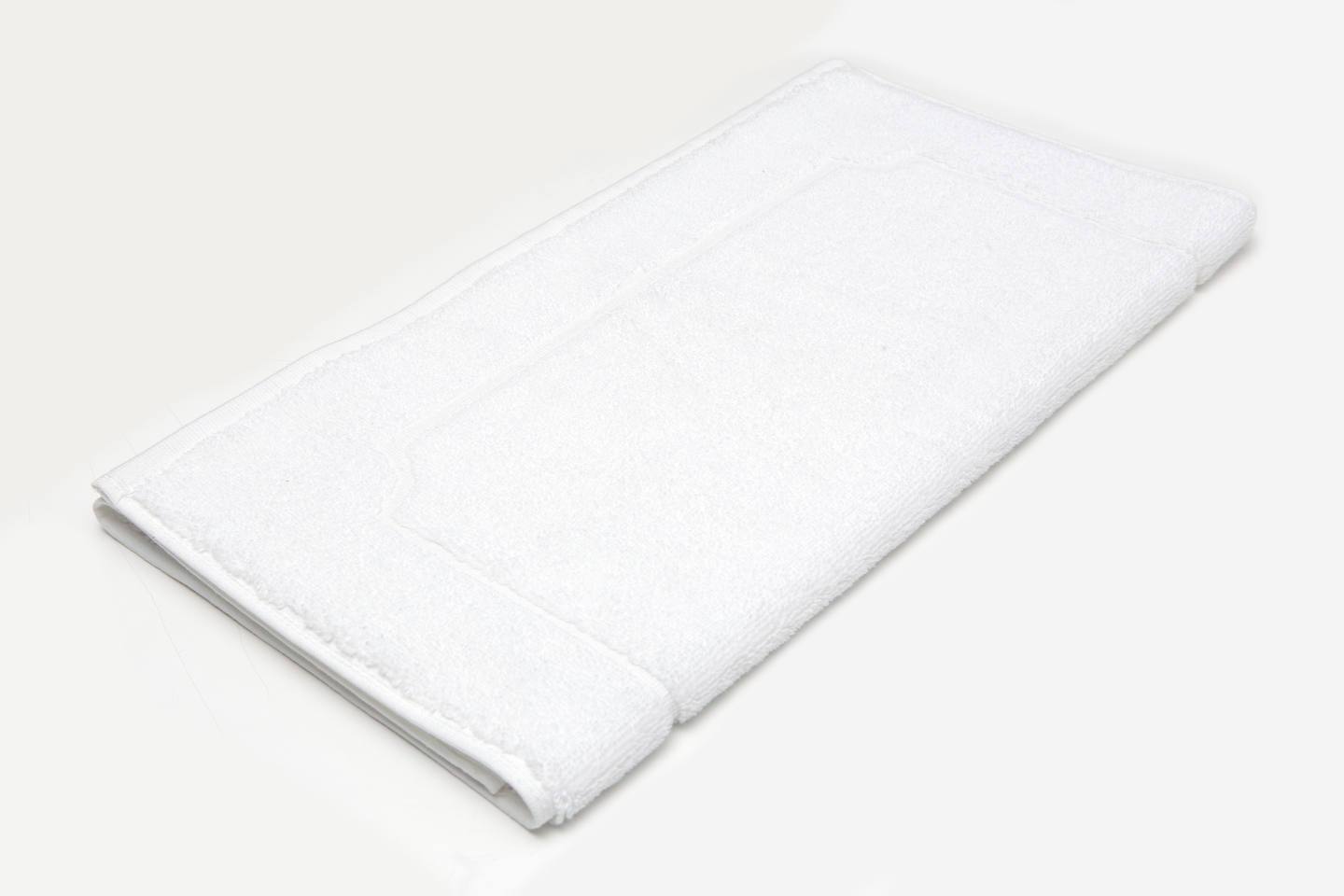 mania organic cotton bath mat white