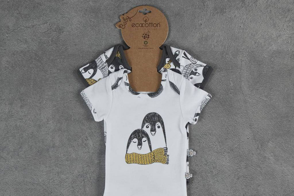 Penguin Short Sleeved Bodysuit Set