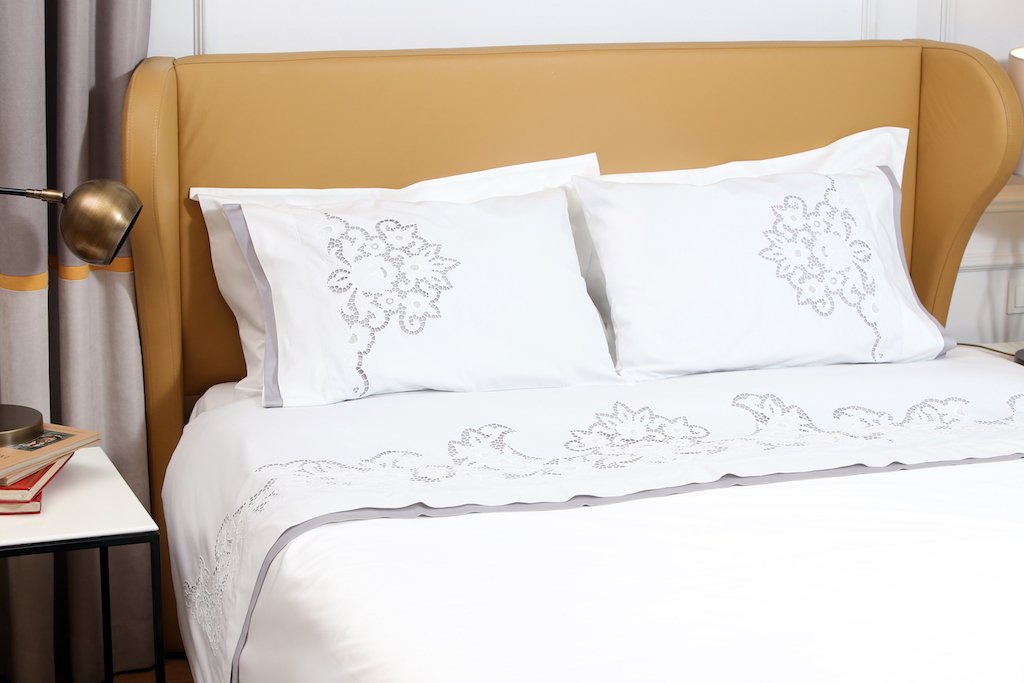 trousseau richelieu cutwork handmade spring duvet cover