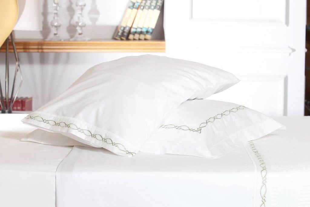 Spiral Mania Green Organic Cotton Sheet Set