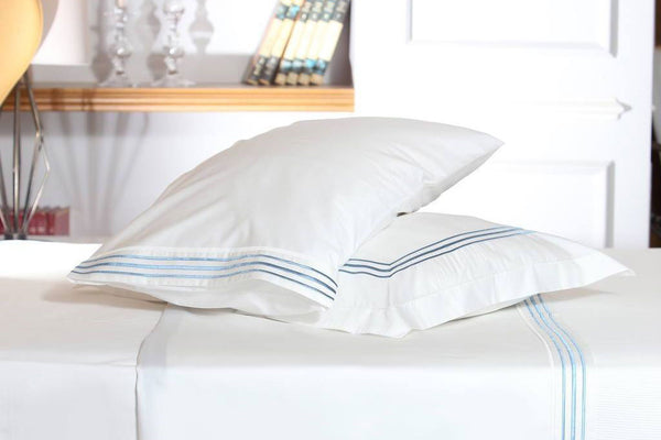 Straight Mania Baby Blue Organic Cotton Sheet Set
