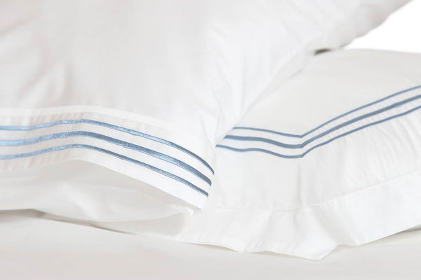 Straight Mania Baby Blue Organic Cotton Sheet Set