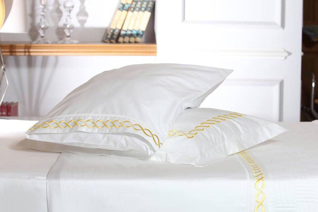 Twisted Mania Yellow Organic Cotton Sheet Set