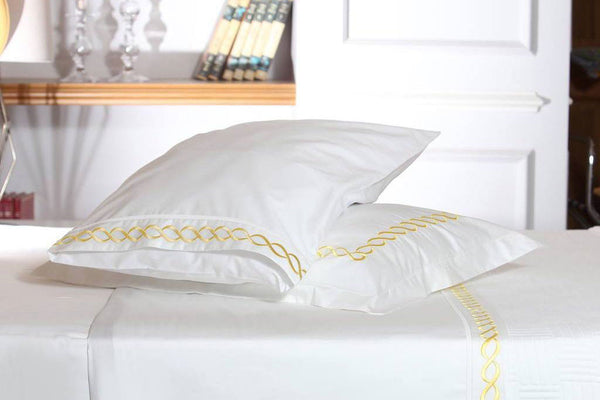 Twisted Mania Yellow Organic Cotton Sheet Set
