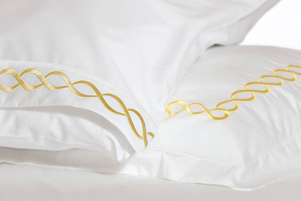 Twisted Mania Yellow Organic Cotton Sheet Set