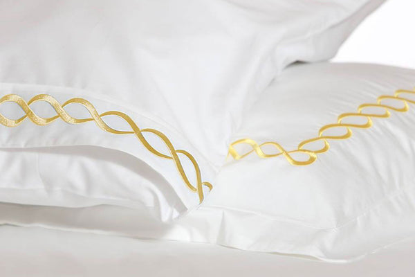 Twisted Mania Yellow Organic Cotton Sheet Set
