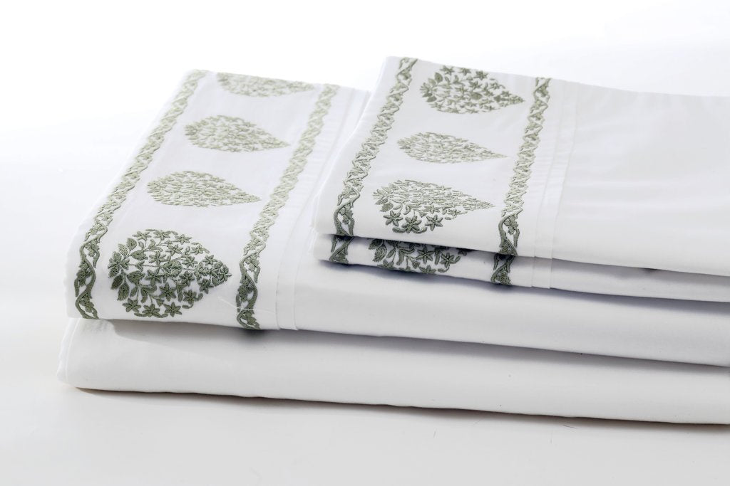 ata willow soft sheet set folded