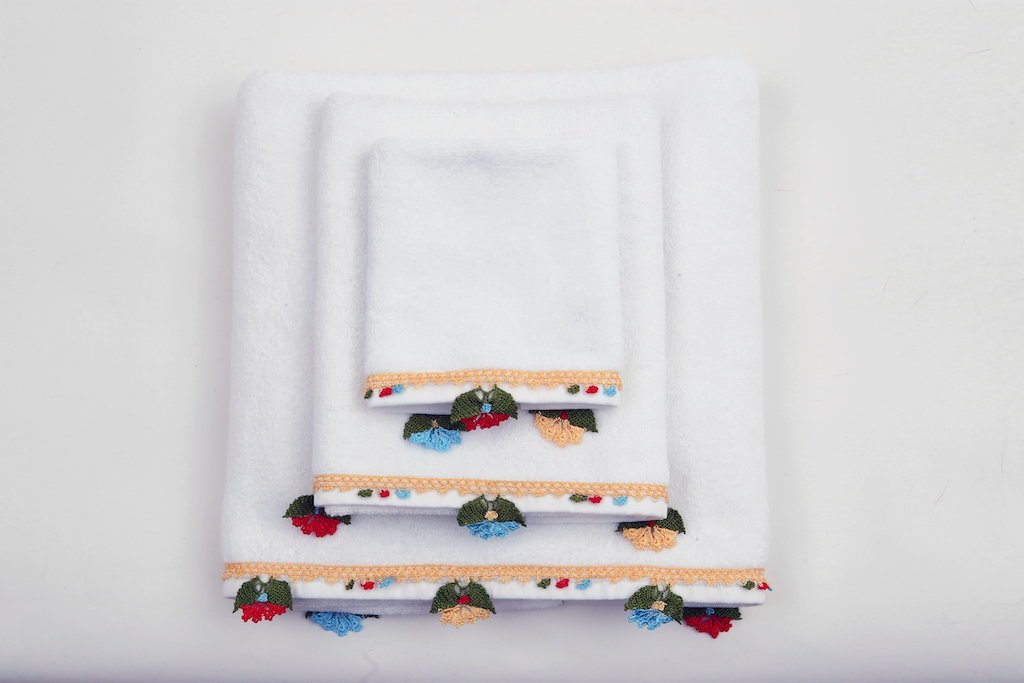 yellow joy organic cotton towel